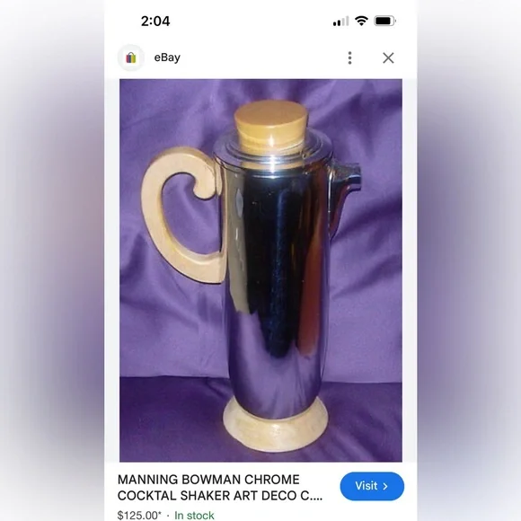 Manning Bowman art deco cocktail shaker - Picture 8 of 8